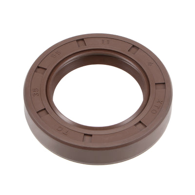 uxcell Uxcell Oil Seal 35mm Inner Dia 55mm OD 11mm Thick Fluorine Rubber Double Lip Seals
