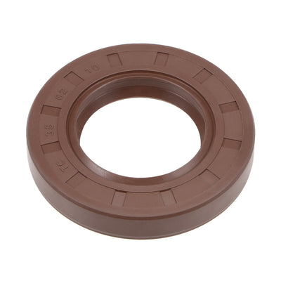 Harfington Uxcell Oil Seal 35mm Inner Dia 62mm OD 10mm Thick Fluorine Rubber Double Lip Seals