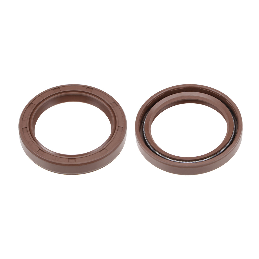 uxcell Uxcell Oil Seal 35mm Inner Dia 47mm OD 7mm Thick Fluorine Rubber Double Lip Seals 2Pcs