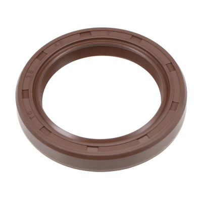 Harfington Uxcell Oil Seal 35mm Inner Dia 48mm OD 7mm Thick Fluorine Rubber Double Lip Seals