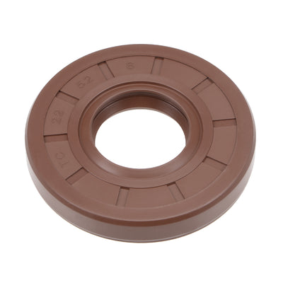 Harfington Uxcell Oil Seal 22mm Inner Dia 52mm OD 8mm Thick Fluorine Rubber Double Lip Seals