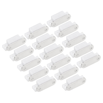 Harfington Uxcell Magnetic Latches Catch for Bathrooms Kitchen Cabinet Door Closet White 16pcs