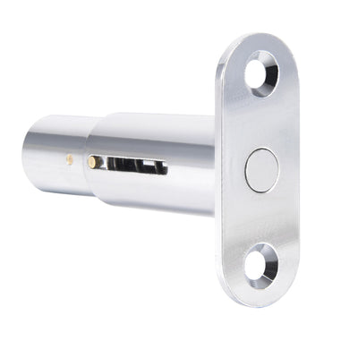 Harfington Uxcell Push Plunger Lock, 19mm x 40mm Cylinder Zinc Alloy Keyed Alike 2Pcs