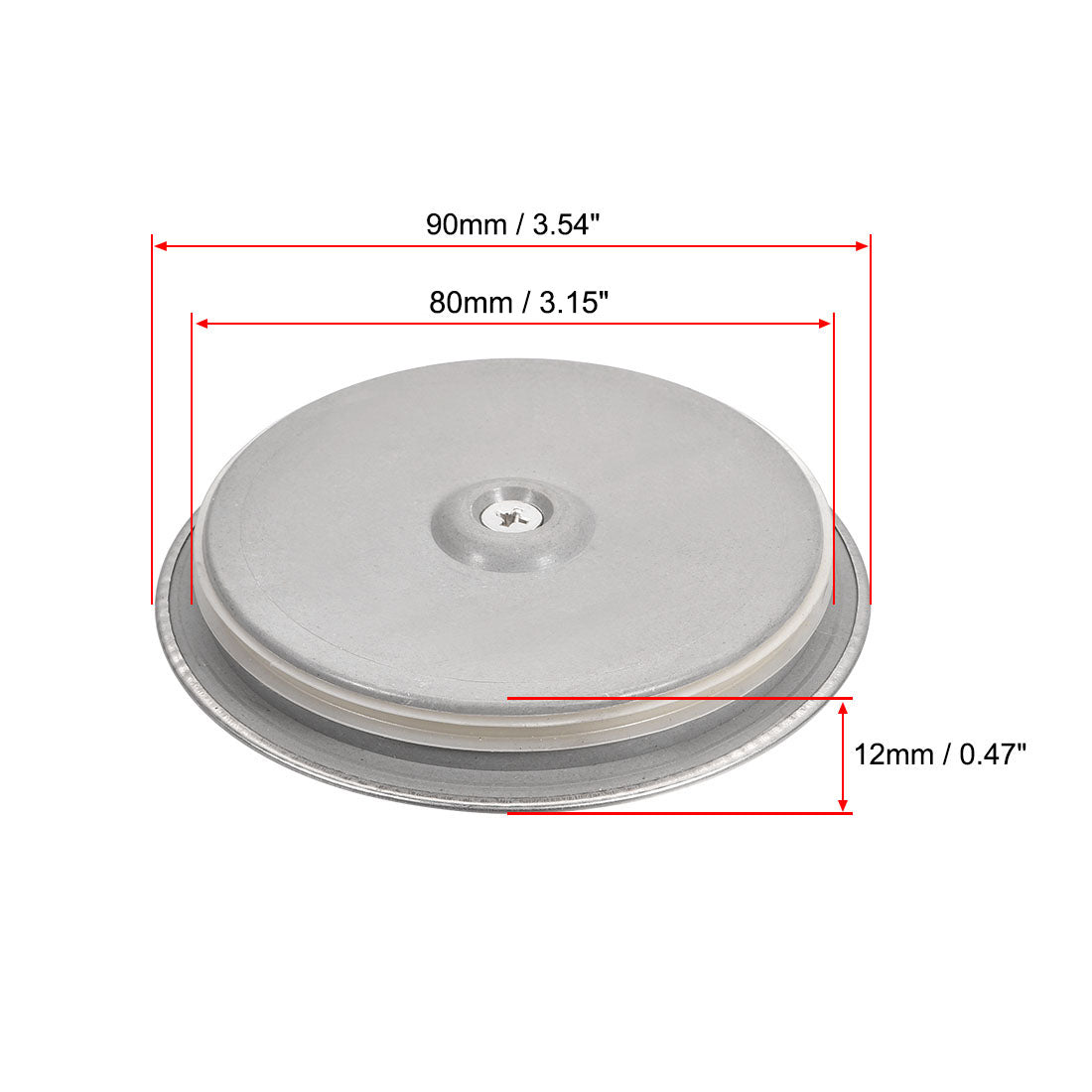 uxcell Uxcell Kitchen Sink Drain Stopper Rubber Seal 80mm Stainless Steel Sealing Lid for Kitchen Sink