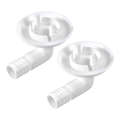 Harfington Uxcell Air Conditioner Drain Hose Connector Elbow Fitting for Mini-Split Units and Window AC Unit 30mm 2Pcs