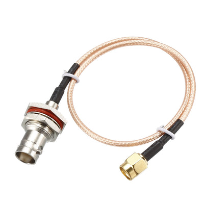 Harfington Uxcell SMA Male to BNC Female Bulkhead RF Coaxial Cable RG316 Coax Cable 12 Inches
