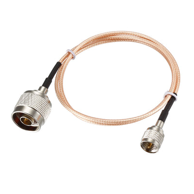 Harfington Uxcell Mini UHF Male to N Male RG316 RF Coaxial Cable Long
