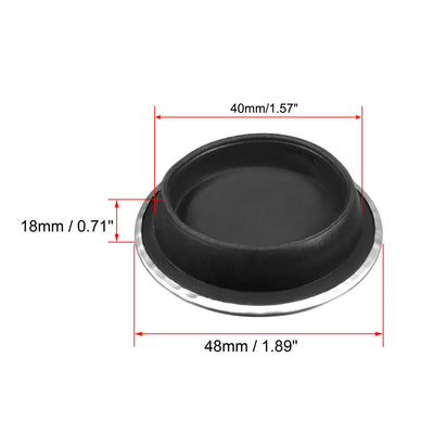 Harfington Uxcell Rubber Sink Plug Drain Stopper Fit 40mm with Ring for Kitchen Sink