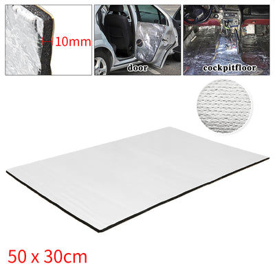Harfington Uxcell 394mil/10mm 1.6sqft Sound Deadening Heat Deadener Insulation Mat Intensive Alumium Foil Acoustic Barrier 20x12inch/50x30cm
