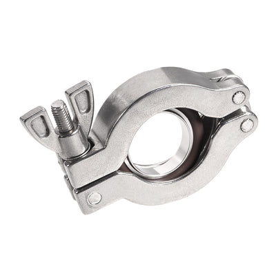Harfington Uxcell Vacuum Clamp 53mm x 30.5mm KF25 Clamp Wing Nut with Center Ring