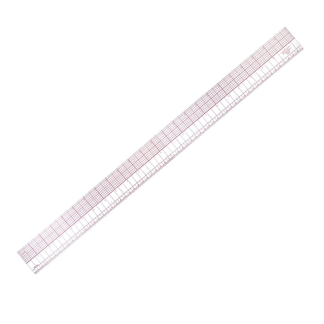 uxcell Uxcell Beveled Ruler 60cm 23 Inch Plastic Transparent B97 Sewing Tool