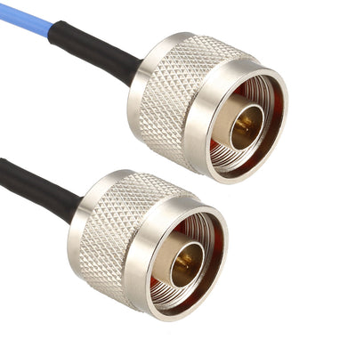 Harfington Uxcell N Male to N Male Ultra Low Loss RG405 Coax Cable 50 ohm 0.2M/0.66Ft 2pcs
