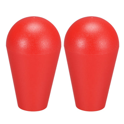 Harfington Uxcell Ellipse Oval Joystick Head Rocker Ball Top Handle American Type Arcade Game DIY Parts Replacement Red 2Pcs