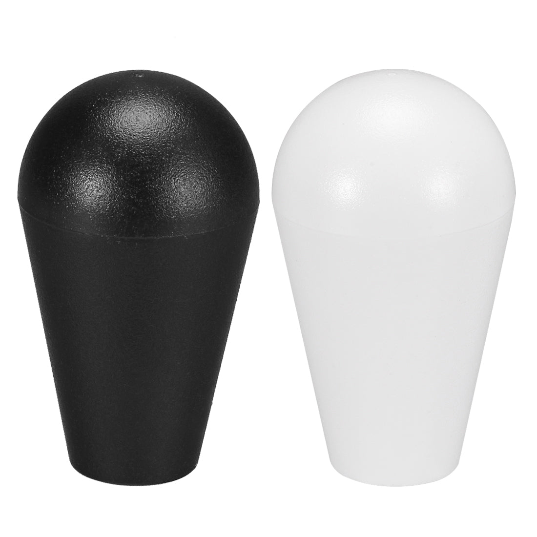 uxcell Uxcell Ellipse Oval Joystick Head Rocker Ball Top Handle American Type Arcade Game DIY Parts Replacement White Black 2Pcs
