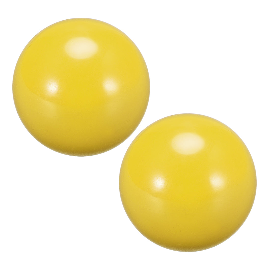 uxcell Uxcell Joystick Ball Top Handle Rocker Round Head Arcade Fighting Game DIY Parts Replacement Yellow 2Pcs