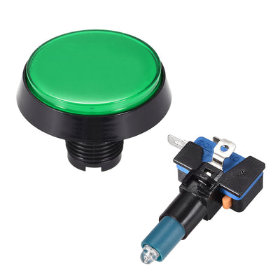 Harfington Uxcell Game Push Button Round  LED Illuminated Switch with for Arcade Video Game