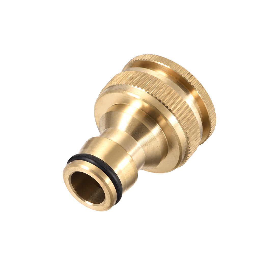 uxcell Uxcell Brass Faucet Tap Quick Connector G1/2 G3/4 Female Thread Hose Pipe Adapter 4pcs