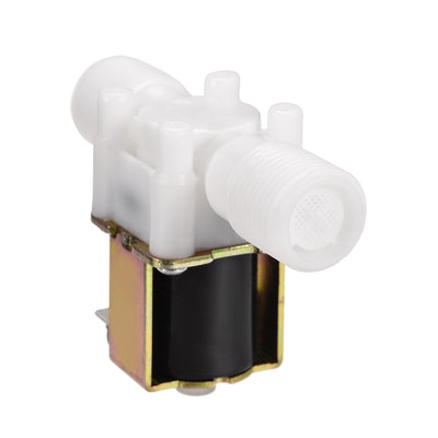 Harfington Uxcell DC12V G1/2 Plastic Water Electric Solenoid Valve Normally Open N/O Pressure Water Inlet Flow Switch