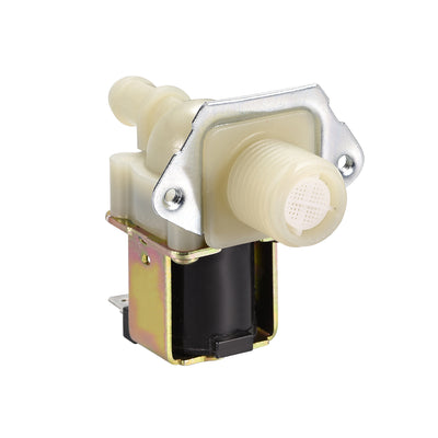 Harfington Uxcell DC12V G1/2 Plastic Water Electric Solenoid Valve Normally Closed N/C Pressure Water Inlet Valve