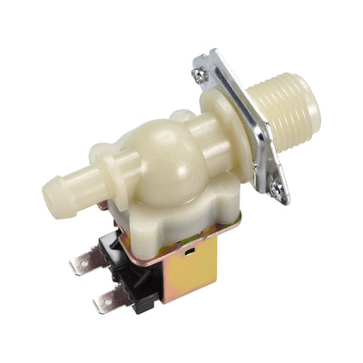 Harfington Uxcell DC12V G1/2 Plastic Water Electric Solenoid Valve Normally Closed N/C Pressure Water Inlet Valve