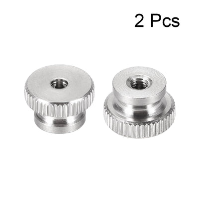 Harfington Uxcell Knurled Thumb Nuts, 2Pcs M3 304 Stainless Steel Round Knobs for 3D Printer Parts
