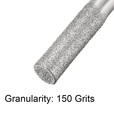Harfington Uxcell Diamond burrs Grinding Drill Bit for Carving Rotary Cylindrical Ball Nose Tool