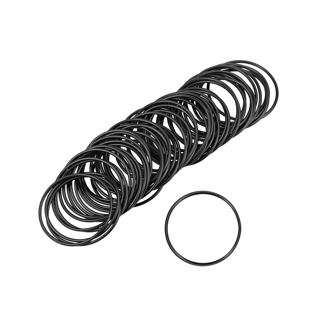 uxcell Uxcell O-Rings Nitrile Rubber 33mm Inner Diameter 36mm OD 1.5mm Width Round Seal Gasket 50 Pcs
