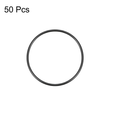 Harfington Uxcell O-Rings Nitrile Rubber 34mm Inner Diameter 37mm OD 1.5mm Width Round Seal Gasket 50 Pcs