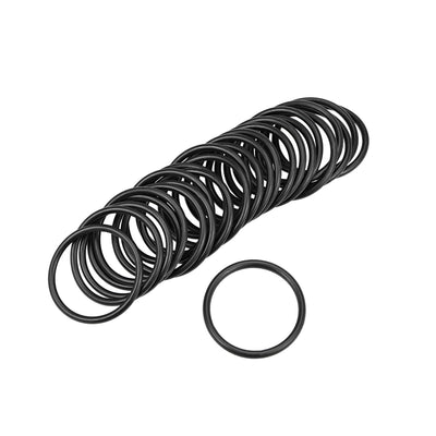 uxcell Uxcell O-Rings Nitrile Rubber 26mm Inner Diameter 31mm OD 2.5mm Width Round Seal Gasket 25 Pcs