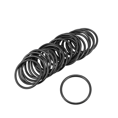 uxcell Uxcell O-Rings Nitrile Rubber 32mm Inner Diameter 37mm OD 2.5mm Width Round Seal Gasket 25 Pcs