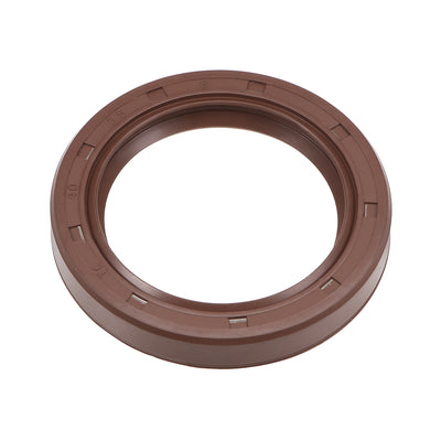 Harfington Uxcell Oil Seal 40mm Inner Dia 55mm OD 8mm Thick Fluorine Rubber Double Lip Seals