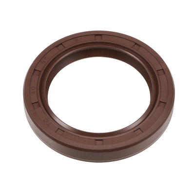 Harfington Uxcell Oil Seal 40mm Inner Dia 56mm OD 8mm Thick Fluorine Rubber Double Lip Seals