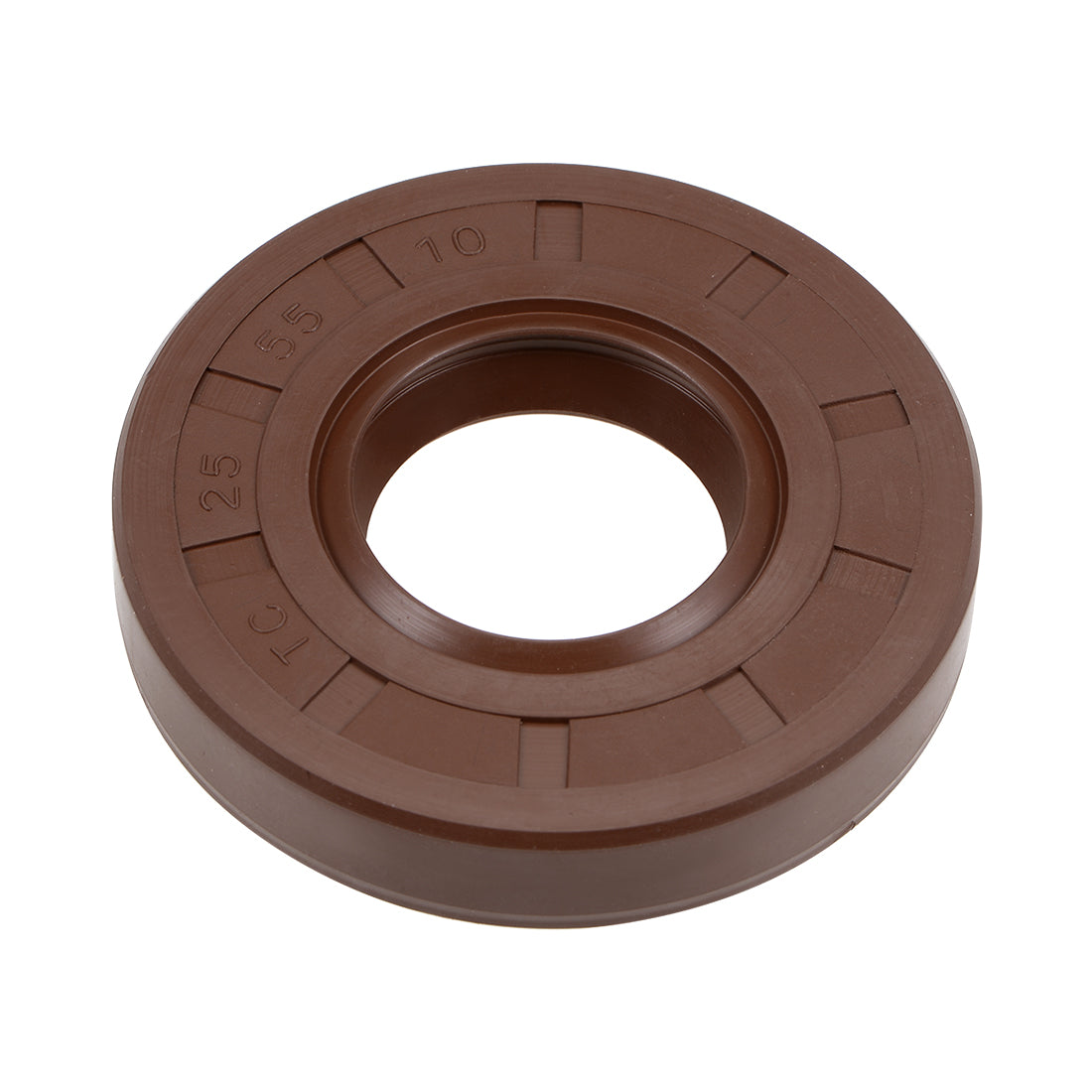 uxcell Uxcell Oil Seal 25mm Inner Dia 55mm OD 10mm Thick Fluorine Rubber Double Lip Seals