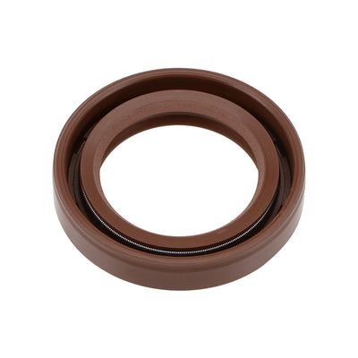 Harfington Uxcell Oil Seal 25mm Inner Dia 37mm OD 7mm Thick Fluorine Rubber Double Lip Seals 2Pcs