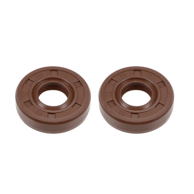 Harfington Uxcell Oil Seal 12mm Inner Dia 28mm OD 7mm Thick Fluorine Rubber Double Lip Seals 2Pcs