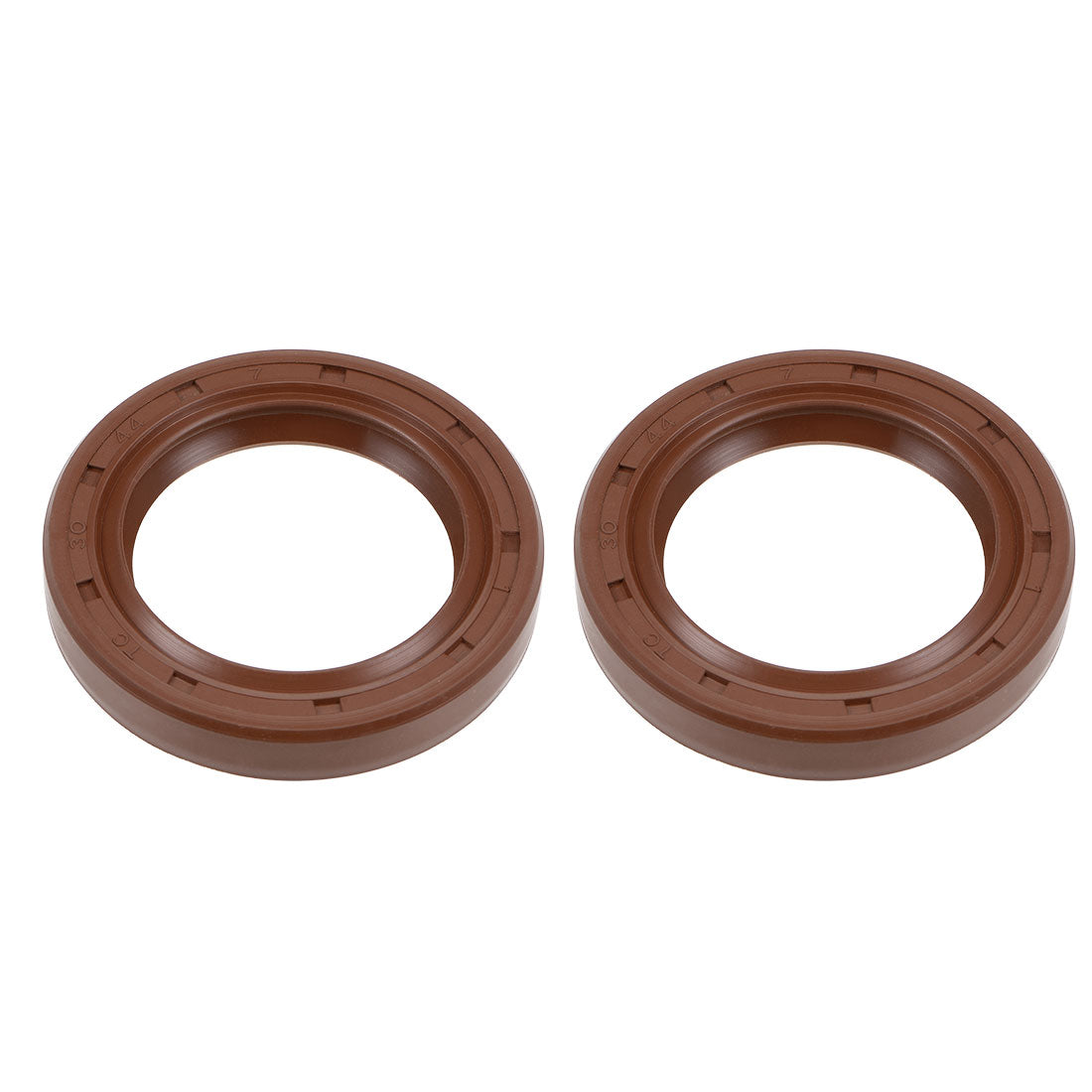 uxcell Uxcell Oil Seal 30mm Inner Dia 44mm OD 7mm Thick Fluorine Rubber Double Lip Seals 2Pcs