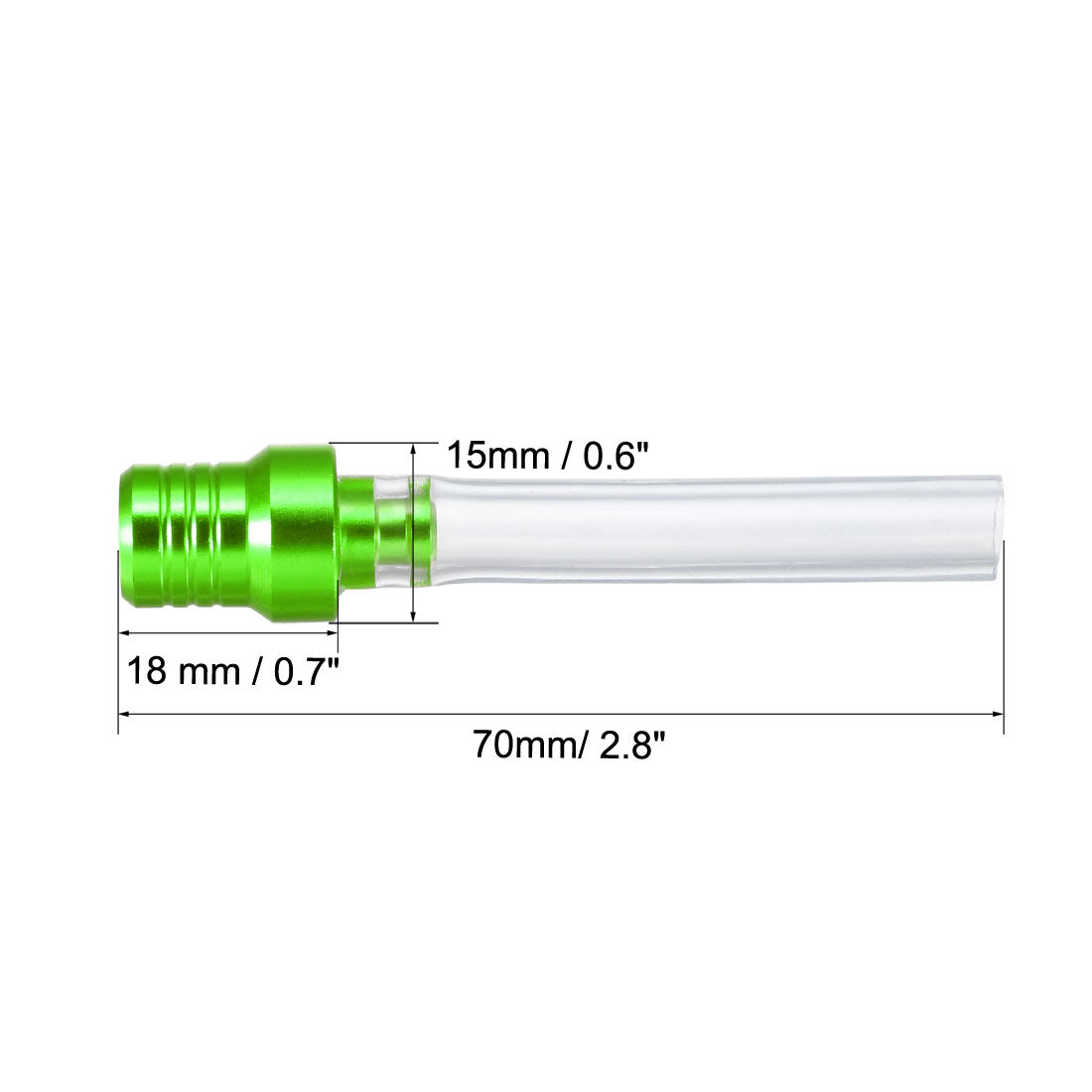 uxcell Uxcell Breather Hose Gas Fuel Tank Cap 2 Way Vent Hose Tube for Bicycle Green