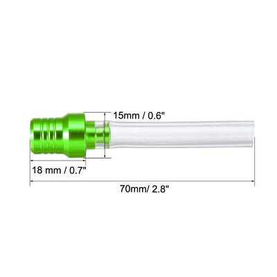 Harfington Uxcell Breather Hose Gas Fuel Tank Cap 2 Way Vent Hose Tube for Bicycle Green