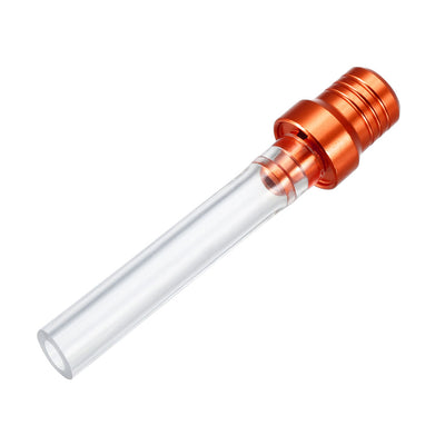 Harfington Uxcell Breather Hose Gas Fuel Tank Cap 2 Way Vent Hose Tube for Bicycle Orange