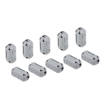 Harfington Uxcell 7mm Ferrite Cores Ring Clip-On RFI EMI Noise Suppression Cable Clip, Grey 10pcs