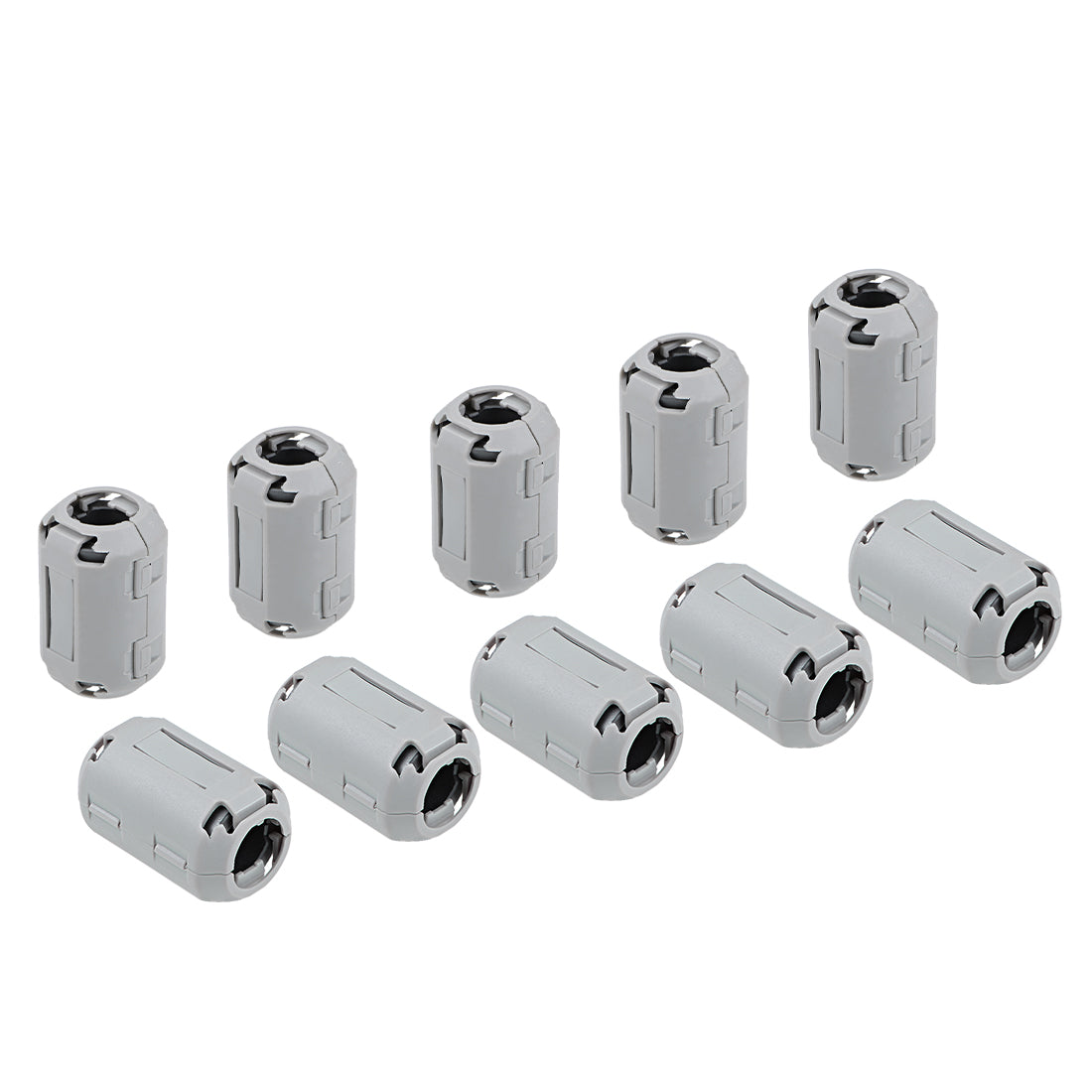 uxcell Uxcell Ferrite Cores Ring Clip-On RFI EMI Noise Suppression Filter Cable Clip 10pcs