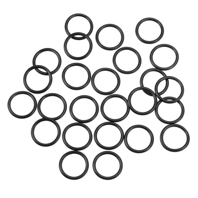 uxcell Uxcell O-Rings Nitrile Rubber 15.6mm Inner Diameter 20mm OD 2.2mm Width Round Seal Gasket 25 Pcs
