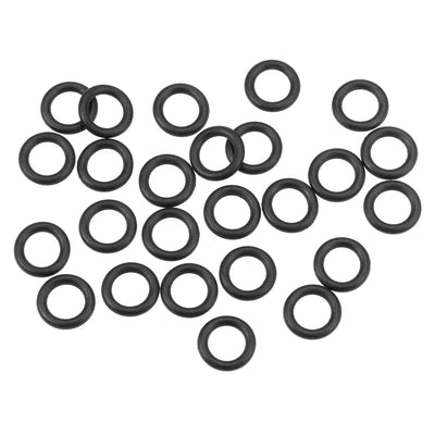 uxcell Uxcell O-Rings Nitrile Rubber 7.6mm Inner Diameter 12mm OD 2.2mm Width Round Seal Gasket 25 Pcs