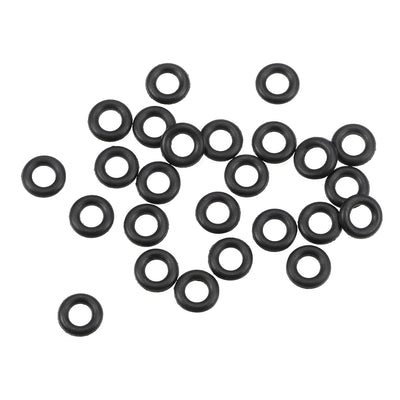 uxcell Uxcell O-Rings Nitrile Rubber 4.6mm Inner Diameter 9mm OD 2.2mm Width Round Seal Gasket 25 Pcs