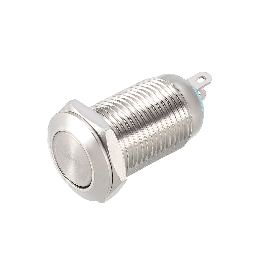 uxcell Uxcell Momentary Metal Push Button Switch 10mm Mounting Dia 1NO 1NC COM DC 30V 0.1A
