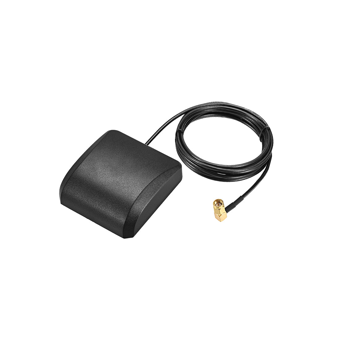 uxcell Uxcell GPS Active Antenna Compatible with Beidou GNSS SMA Male Plug 90-Degree 42dB Aerial Connector Cable with Magnetic Mount 2 Meters Wire