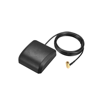 Harfington Uxcell GPS Active Antenna Compatible with Beidou GNSS SMA Male Plug 90-Degree 42dB Aerial Connector Cable with Magnetic Mount 3 Meters Wire