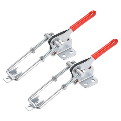 Harfington Uxcell 496lbs Smoker Toggle Pull Latch U Bolt Vertical Quick Release Clamp, 2 Pcs