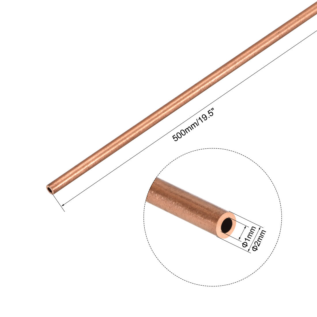 uxcell Uxcell Copper Round Tube Piping