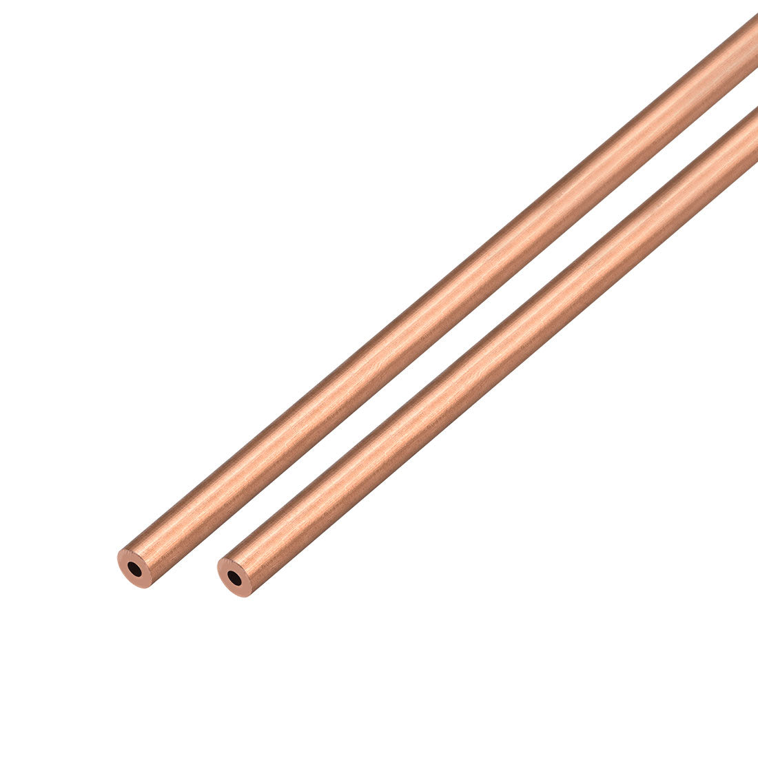 uxcell Uxcell 2Pcs 3mm Outside Diameter x 1mm Inside Diameter 500mm Copper Round Tube Pipe